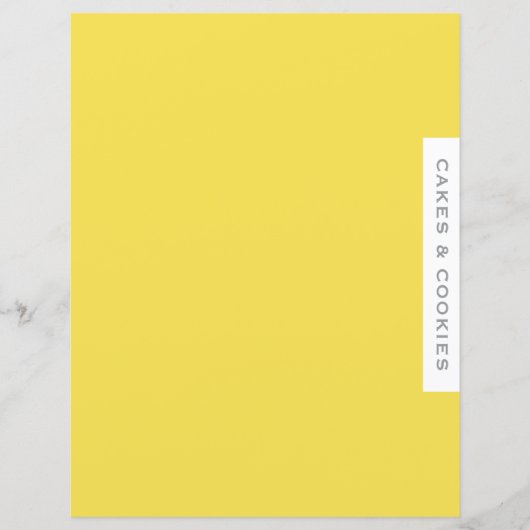 レシピ分割器 |ケーキとクッキー |黄色 (正面)