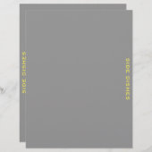 レシピ分割器 |サイドディッシュ |グレーと黄色 (正面/裏面)