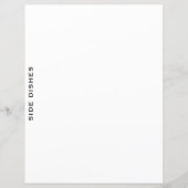 レシピ分割器 |サイドディッシュ |白シンプル色 (裏面)