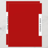 レシピ分割器 |サイドディッシュ |赤と白 (正面/裏面)