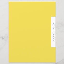 レシピ分割器 |サイドディッシュ |黄シンプル色