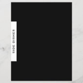 レシピ分割器 |サイドディッシュ |黒と白 (裏面)