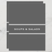 レシピ分割器 |スープとサラダ |グレー (正面/裏面)