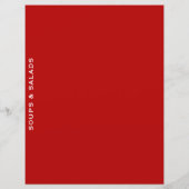 レシピ分割器 |スープとサラダ |赤シンプル色 (裏面)