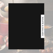 レシピ分割器 |スープとサラダ |黒と白