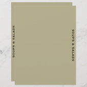 レシピ分割器 |セージとブラック |スープとサラダ (正面/裏面)