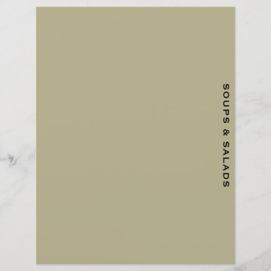 レシピ分割器 |セージとブラック |スープとサラダ (正面)