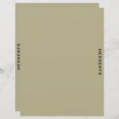 レシピ分割器 |セージとブラック |デザート (正面/裏面)