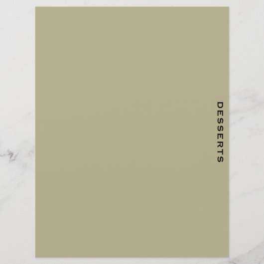 レシピ分割器 |セージとブラック |デザート (正面)