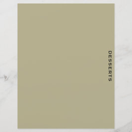 レシピ分割器 |セージとブラック |デザート