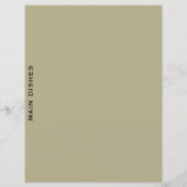 レシピ分割器 |セージとブラック |メインディッシュ (裏面)