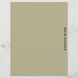 レシピ分割器 |セージとブラック |メインディッシュ