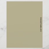 レシピ分割器 |セージとブラック |野菜 (正面)