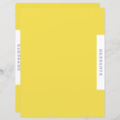 レシピ分割器 |デザートカテゴリ |黄シンプル色 (正面/裏面)