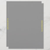 レシピ分割器 |デザート |グレーと黄色 (正面/裏面)