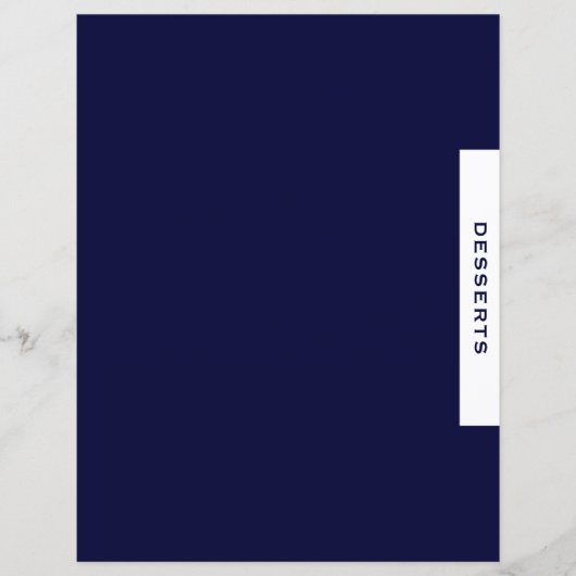 レシピ分割器 |デザート |ネイビシンプルー&ホワイト (正面)