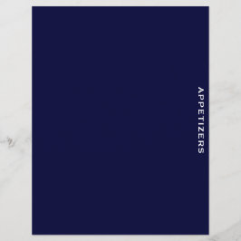 レシピ分割器 |ネイビー&ホワイト |前菜