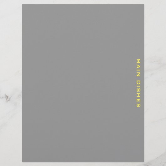 レシピ分割器 |メインディッシュ |グレーと黄色 (正面)