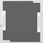 レシピ分割器 |メインディッシュ |グレーシンプルとホワイト (正面/裏面)