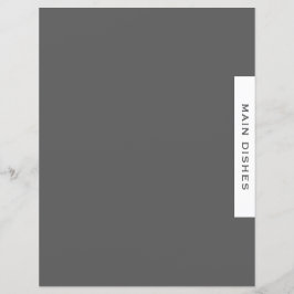 レシピ分割器 |メインディッシュ |グレーシンプルとホワイト