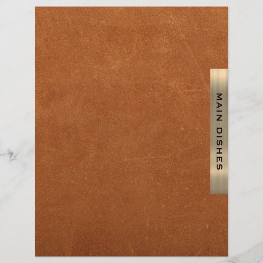 レシピ分割器 |メインディッシュ |セーブルレザー金ゴールド (正面)