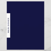 レシピ分割器 |メインディッシュ |ネイビシンプルー&ホワイト (裏面)