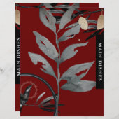 レシピ分割器 |メインディッシュ |水彩 (正面/裏面)