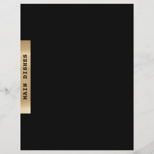 レシピ分割器 |メインディッシュ |黒い金ゴールド (裏面)