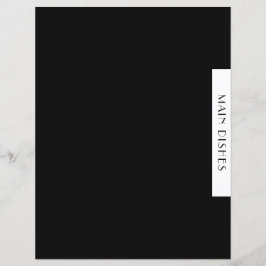 レシピ分割器 |メインディッシュ |黒と白