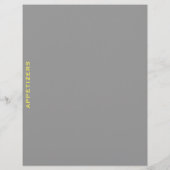 レシピ分割器 |前菜 |グレーと黄色 (裏面)