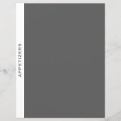 レシピ分割器 |前菜 |グレーシンプルとホワイト (裏面)