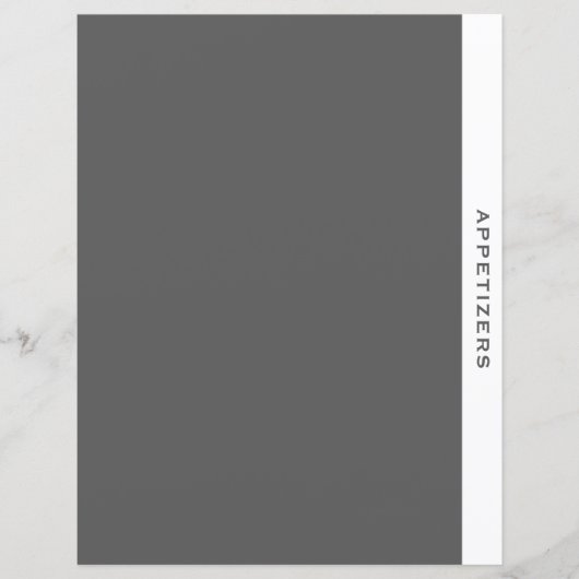 レシピ分割器 |前菜 |グレーシンプルとホワイト (正面)