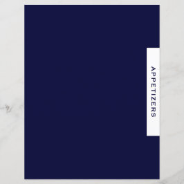 レシピ分割器 |前菜 |ネイビシンプルー&ホワイト