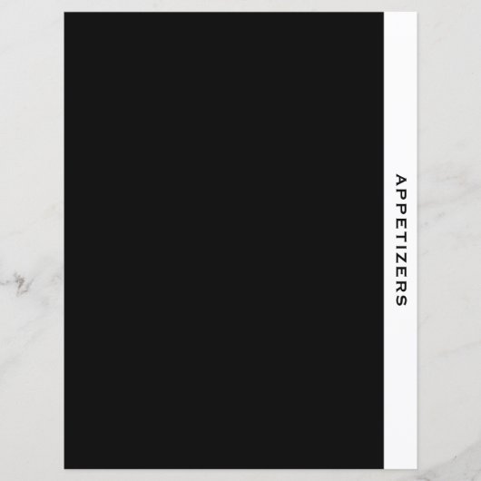 レシピ分割器 |前菜 |黒と白 (正面)