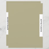 レシピ分割器 |前菜 | Sage Black & White (正面/裏面)