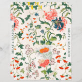 レシピ分割器 |肉と魚介類 |スタイリッシュフローラ (正面/裏面)