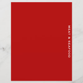 レシピ分割器 |肉と魚介類 |赤シンプル色