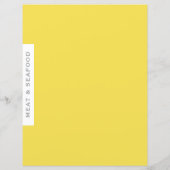 レシピ分割器 |肉と魚介類 |黄シンプル色 (裏面)