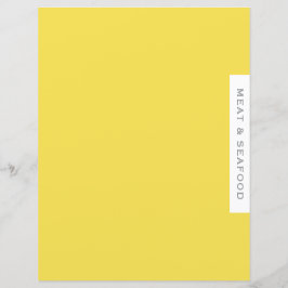 レシピ分割器 |肉と魚介類 |黄シンプル色