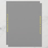 レシピ分割器 |読み取り転が& |グレーと黄色 (正面/裏面)