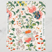 レシピ分割器 |読み取り転が& |スタイリッシュフローラ (正面/裏面)