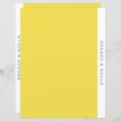 レシピ分割器 |読み取り転が& |黄シンプル色 (正面/裏面)