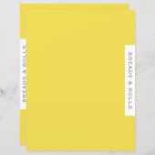 レシピ分割器 |読み取り転が& |黄シンプル色 (正面/裏面)