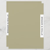 レシピ分割器 |読み取り転が& | Sage白黒 (正面/裏面)