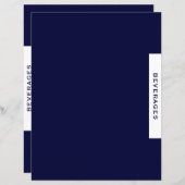 レシピ分割器 |飲料 |ネイビー&ホワイト (正面/裏面)