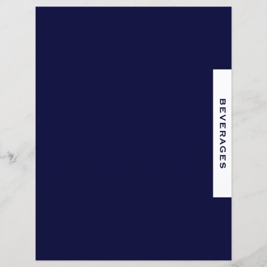 レシピ分割器 |飲料 |ネイビー&ホワイト (正面)