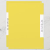 レシピ分割器 |飲料 |黄シンプル色 (正面/裏面)