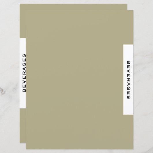 レシピ分割器 |飲料 | Sage Black & White (正面/裏面)