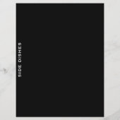 レシピ分割器 |黒と白 |サイドディッシュ (裏面)