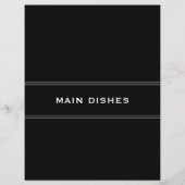 レシピ分割器 |黒と白 |メインディッシュ (裏面)